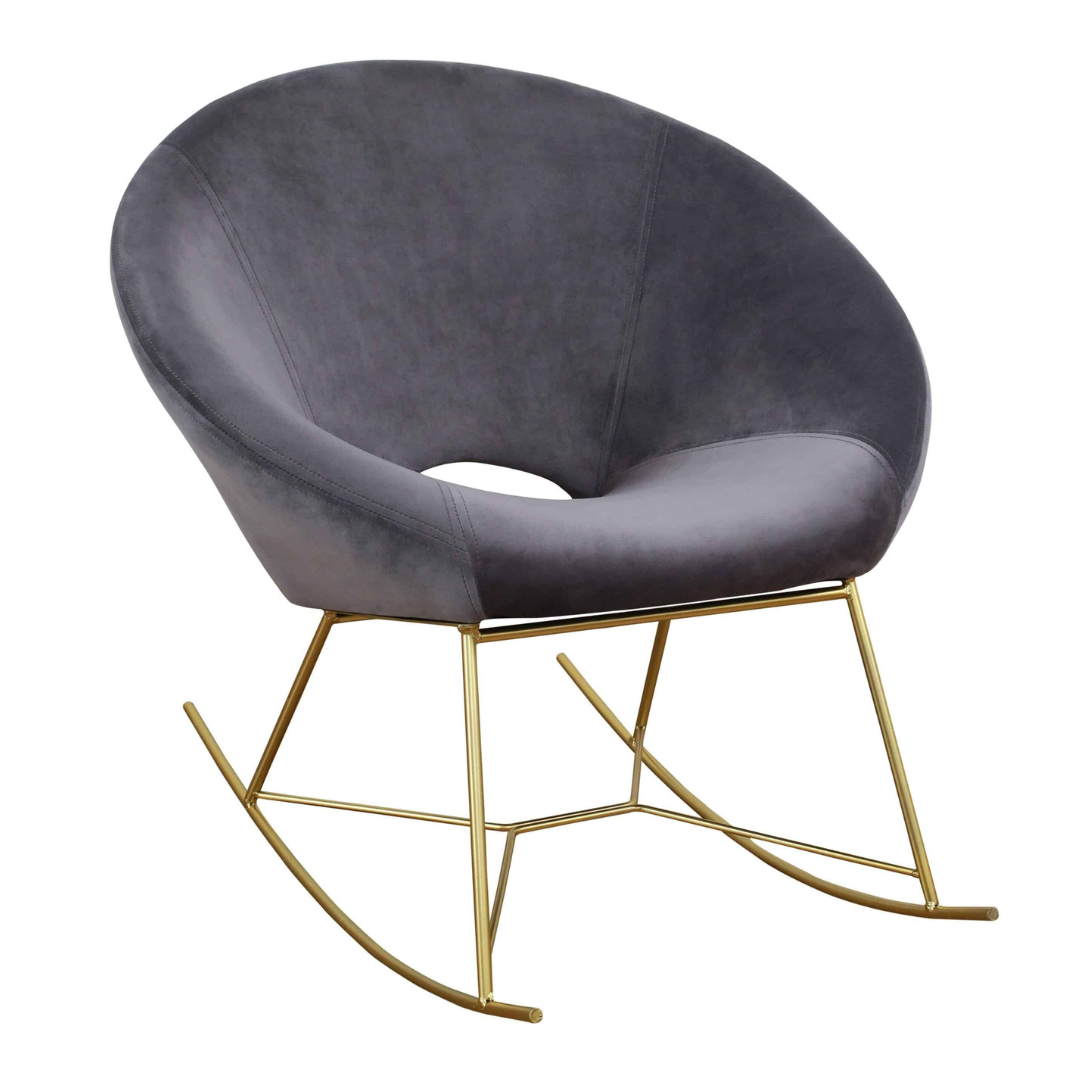Silla Mecedora de Terciopelo