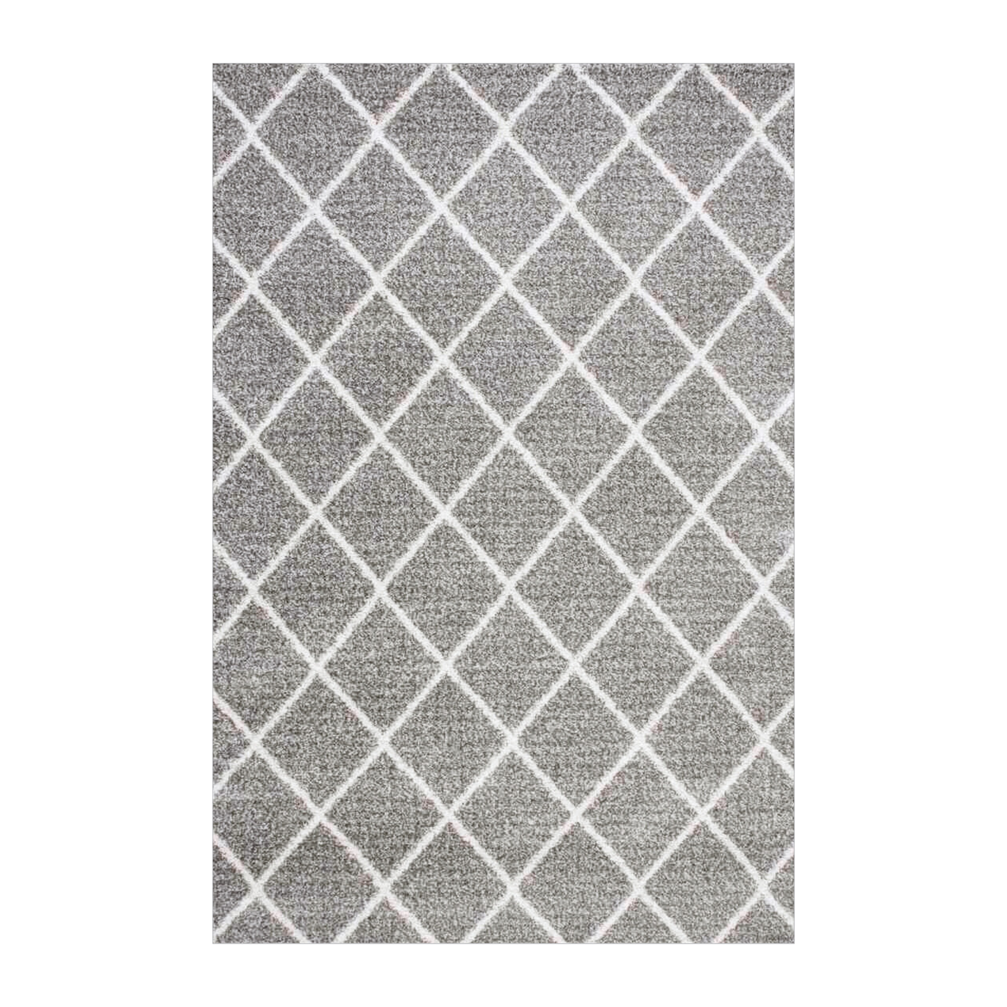 Alfombra Brisbane Rombos Gris 8x10´