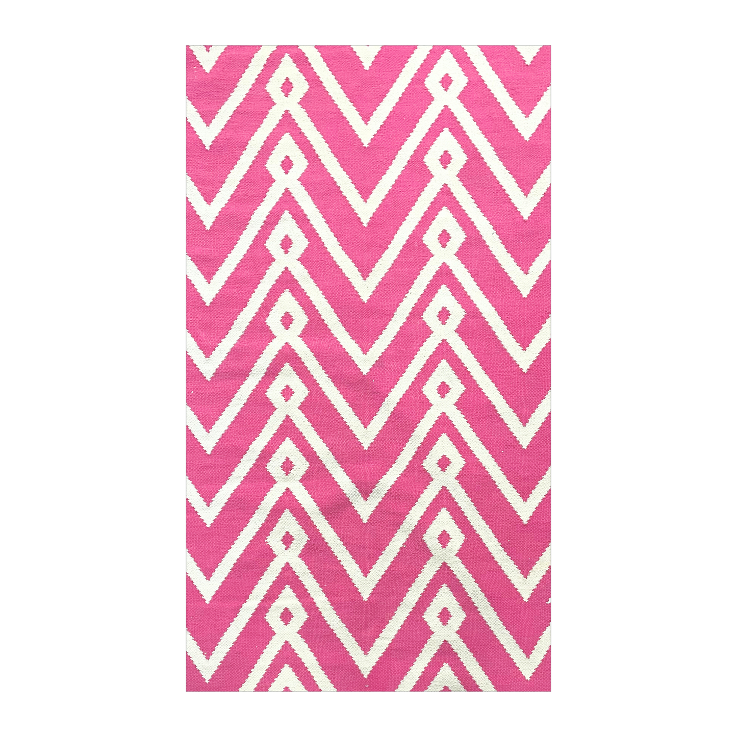 Alfombra Zigzag Pink & White 4x6´