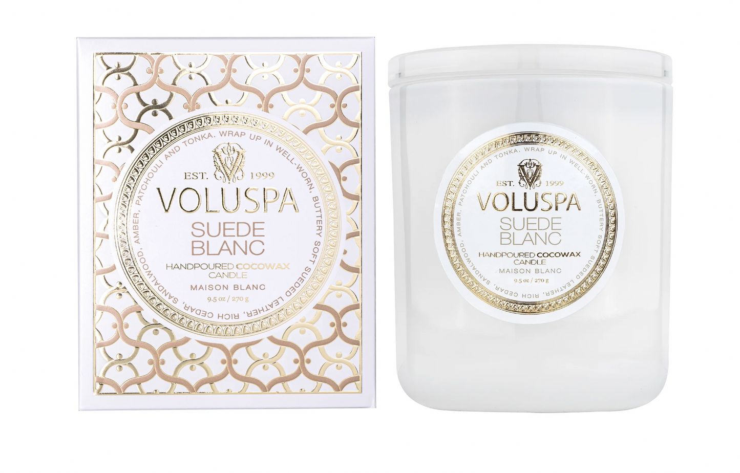 Voluspa Suede Blanc