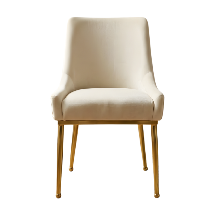 Terciopelo Cream - Silla de Comedor