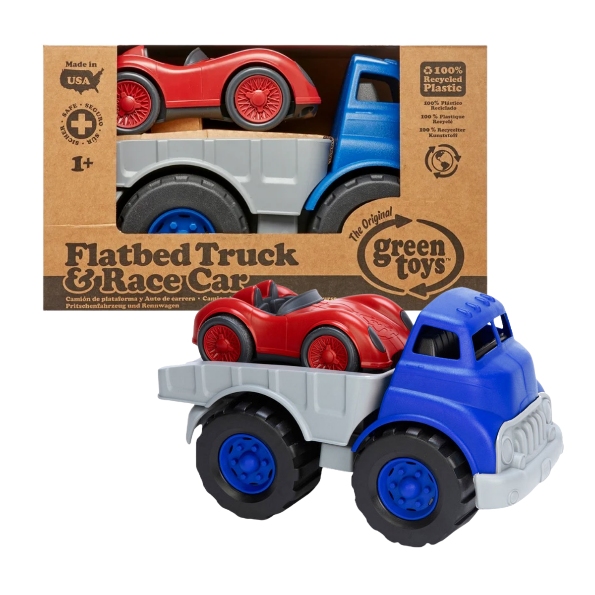 Flatbed Truck & Race Car