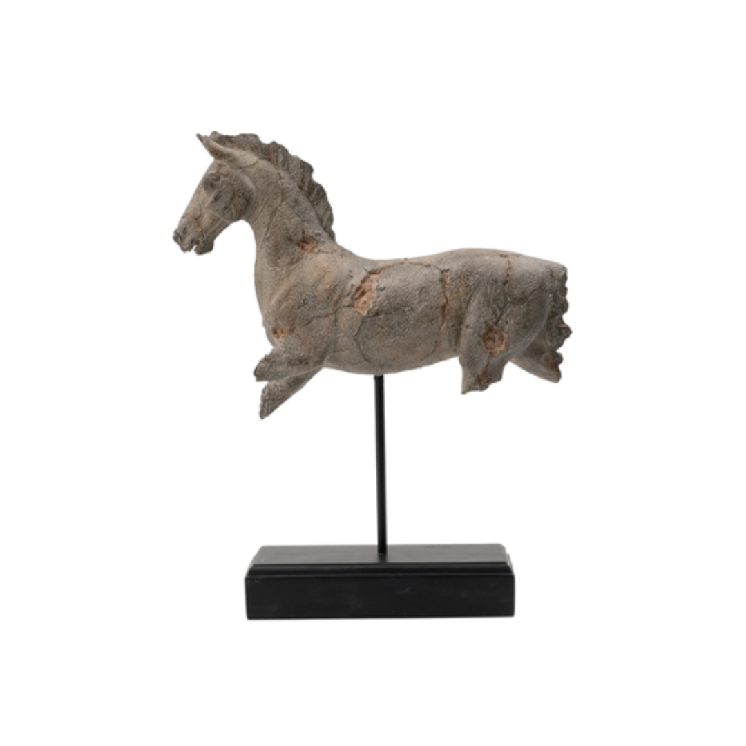 ESCULTURA CABALLO RUSTICO