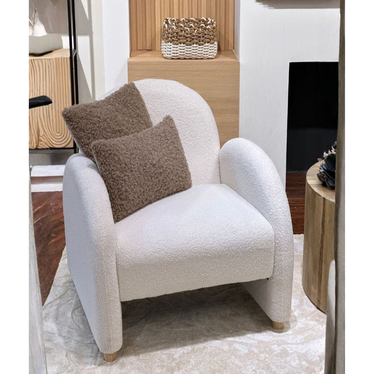 Silla Curve Beige - [Accent Chair]