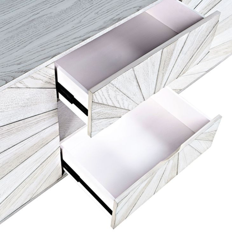 Consola Madera de Roble - Gris