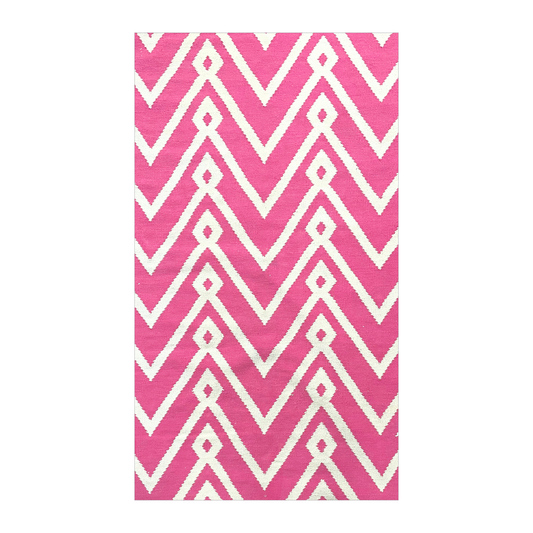 Alfombra Zigzag Pink & White 4x6´