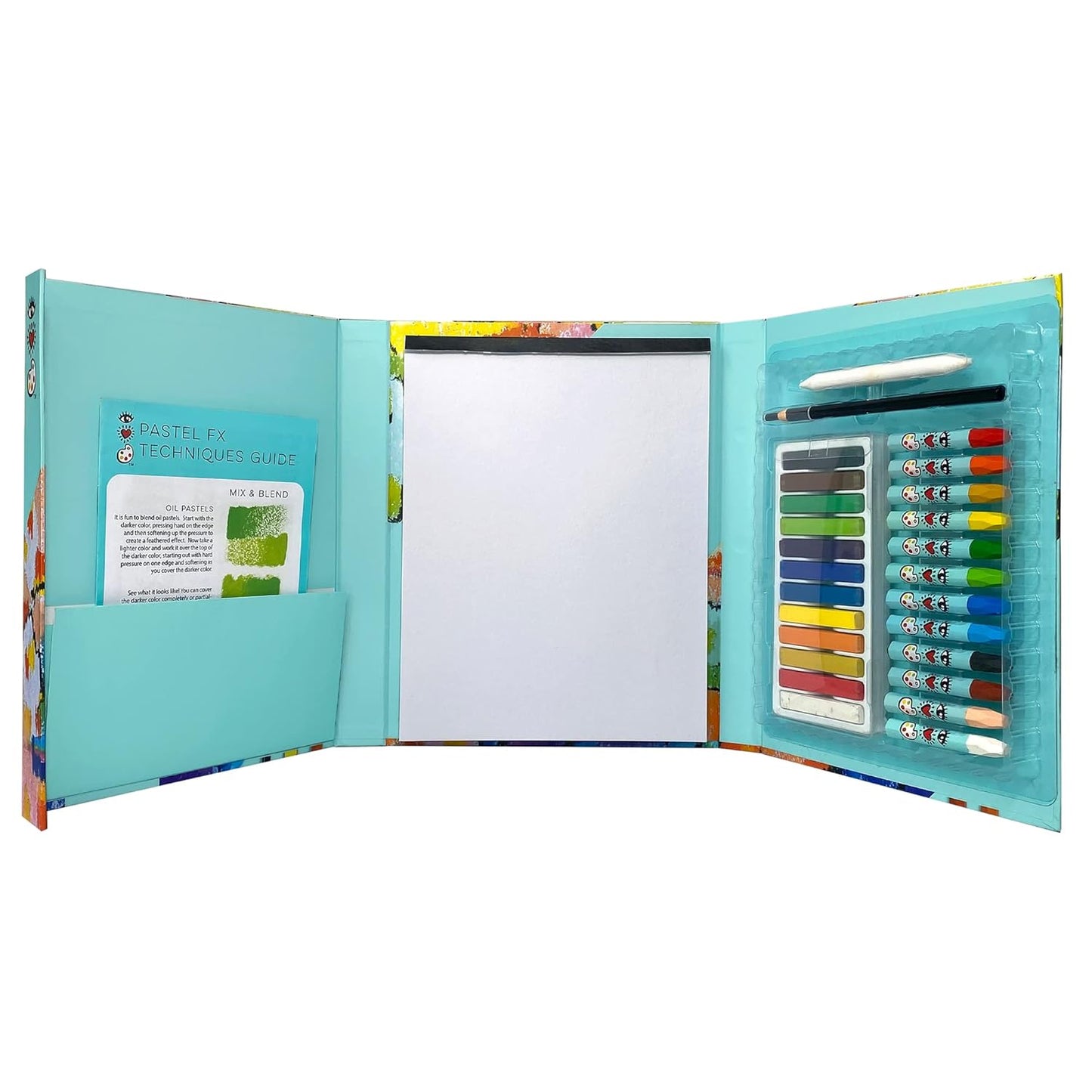 KIT Sketchbook de 12 Tizas & 12 Oleos