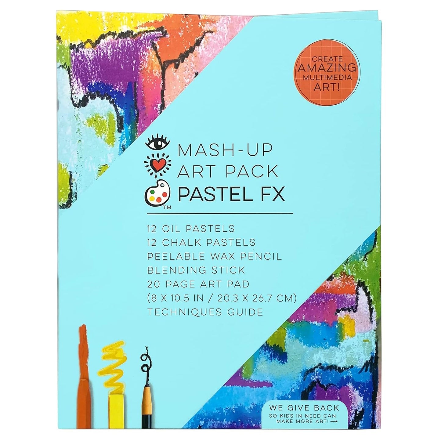 KIT Sketchbook de 12 Tizas & 12 Oleos