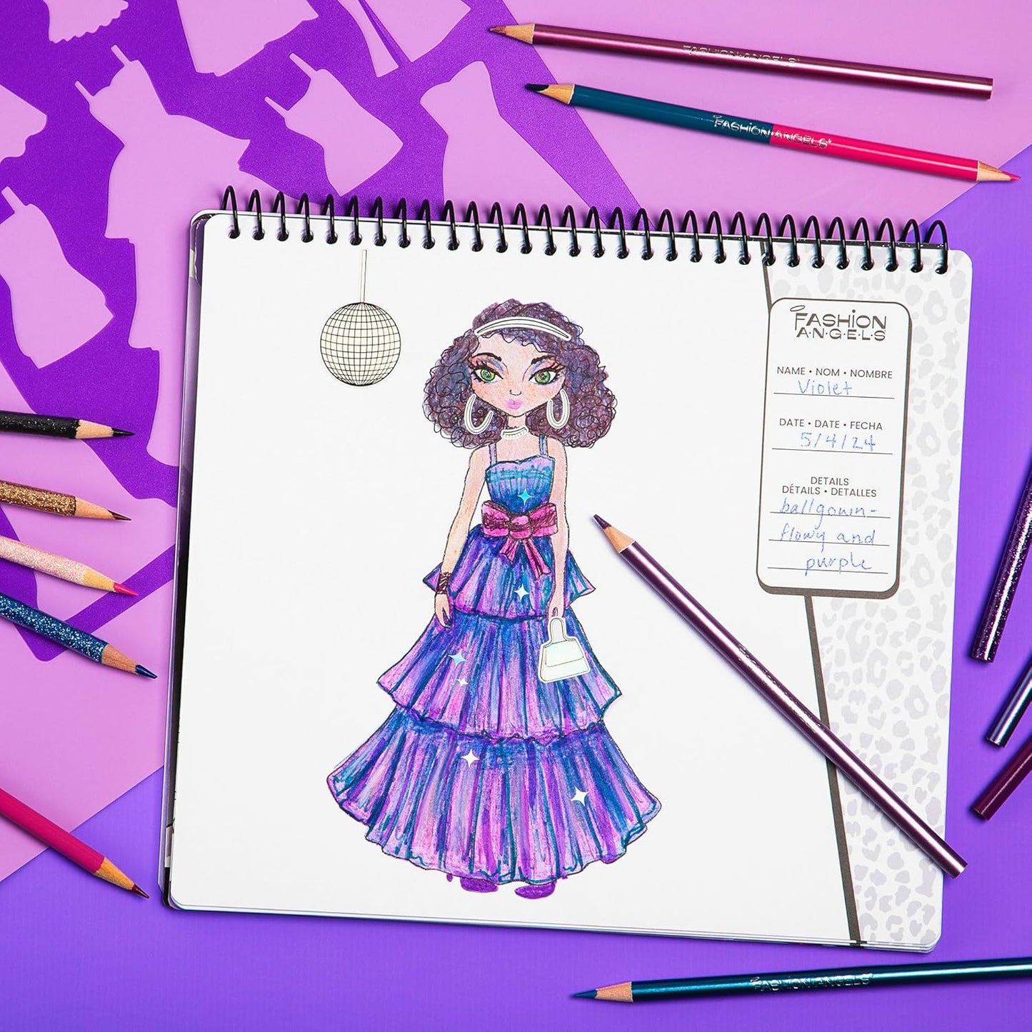 Glam Fashion Design Sketch Set