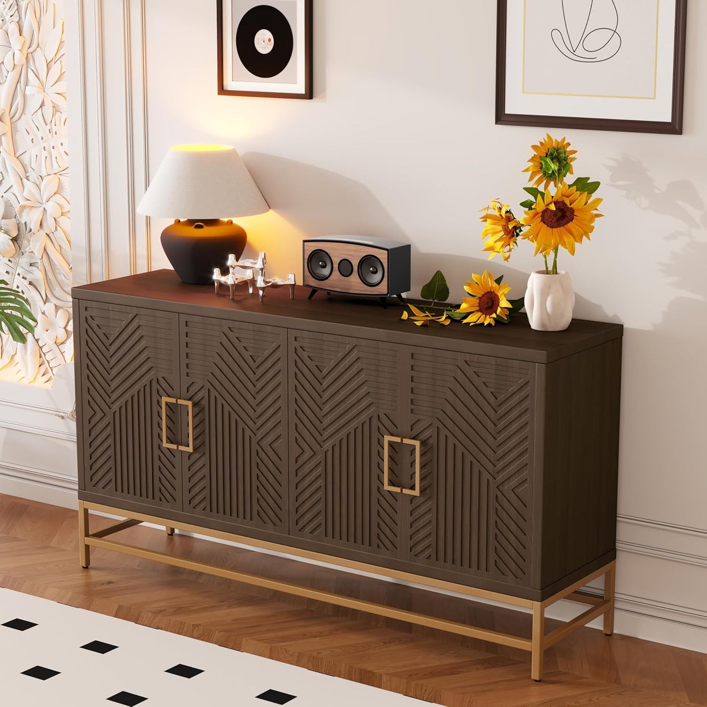 Bufetero de Madera 4 Puertas