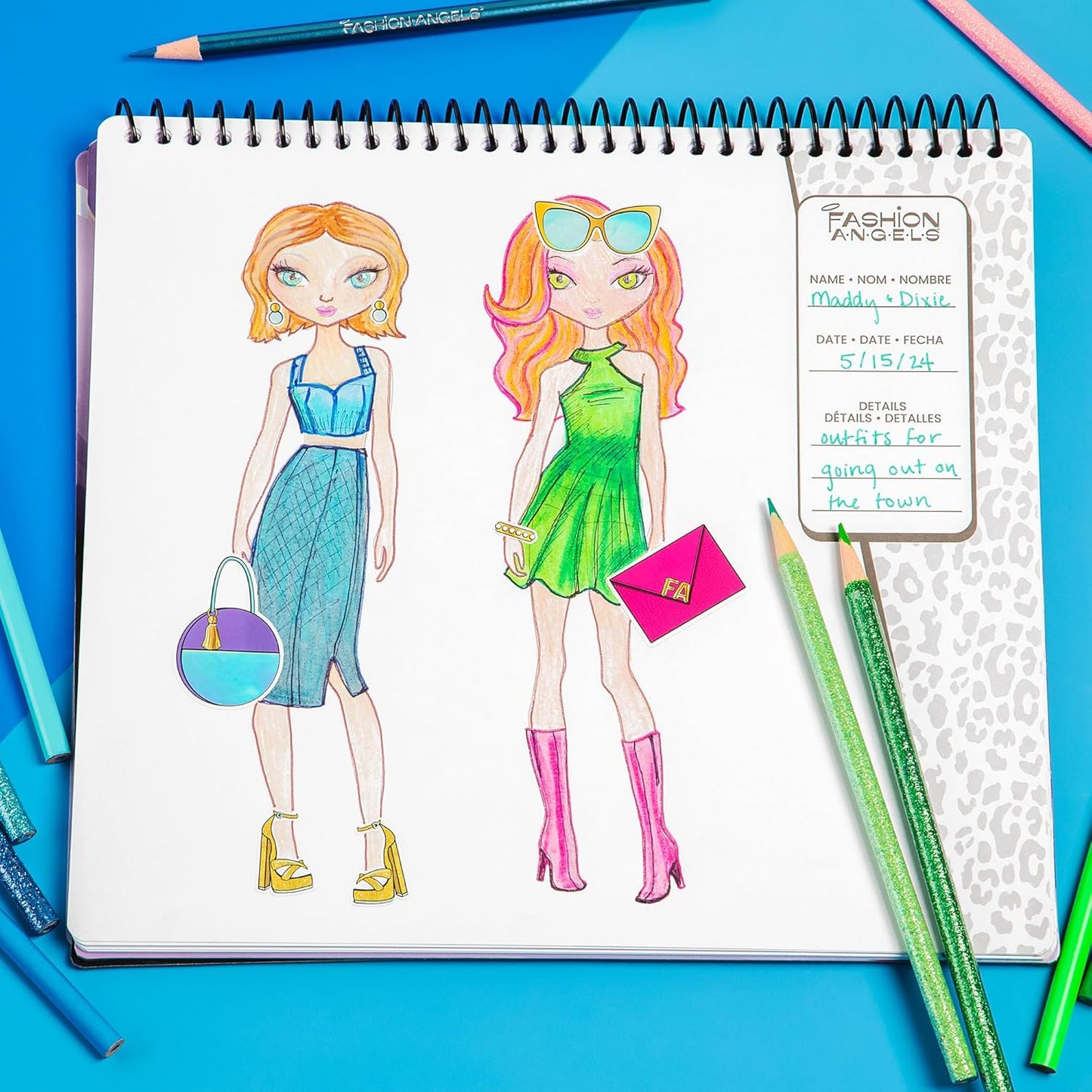 Glam Fashion Design Sketch Set