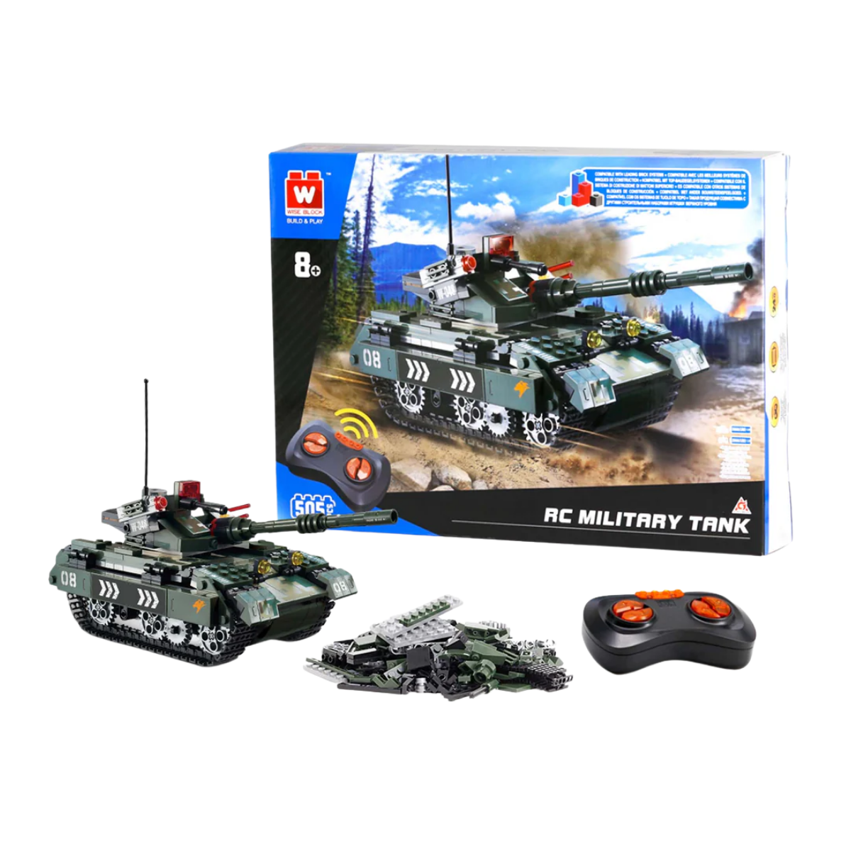 SET MILITARY TANK - [RC LEGO]