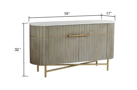 Bufetero Oval 2 Puertas