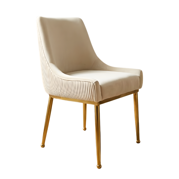 Terciopelo Cream - Silla de Comedor