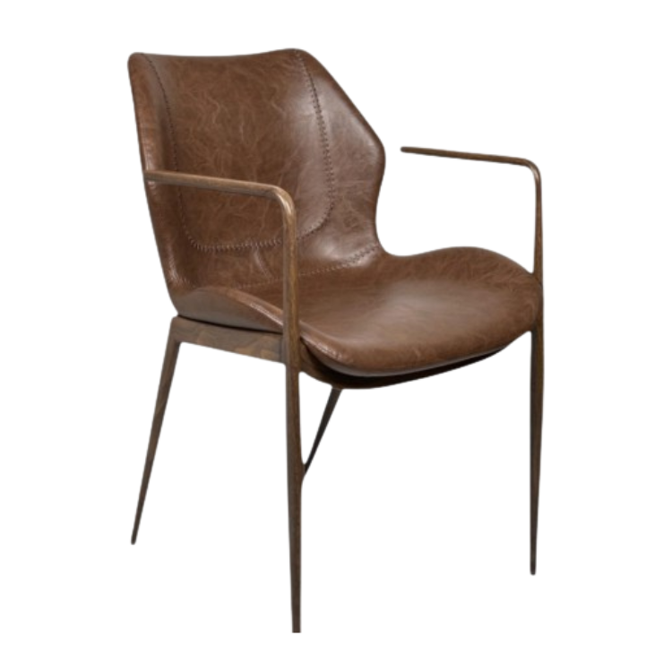 Silla Cuero & Metal
