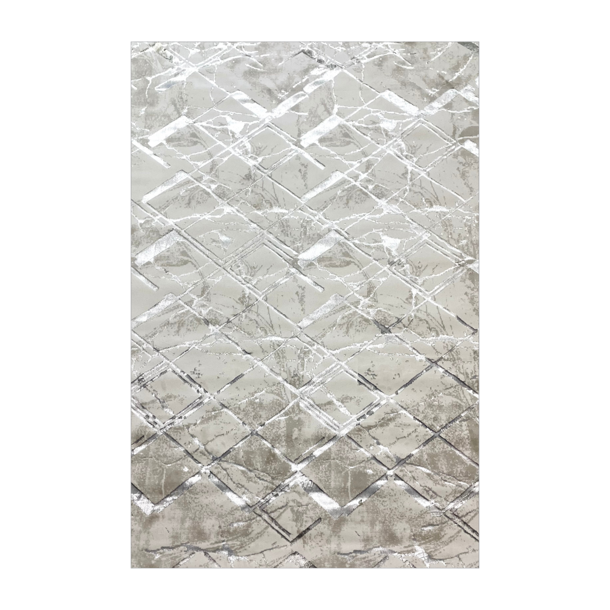 Alfombra - Glitz Ivory/Gris
