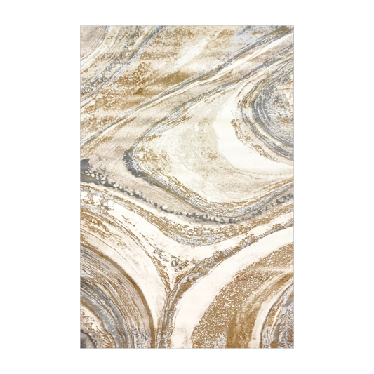 Alfombra - Splash Crema/Gris