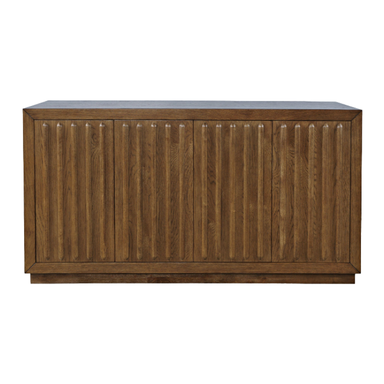 Bufetero 4 Puertas Madera de Castaña 18X60X32