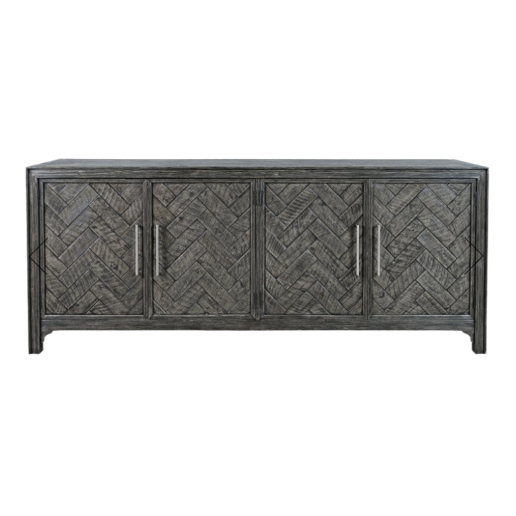 Bufetero Madera de Acacia - 4 Puertas