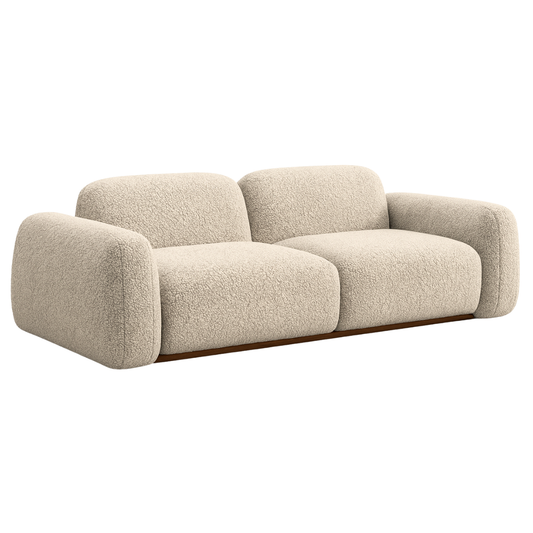 Sofá Izabella - 2 Piezas Tela Ecru