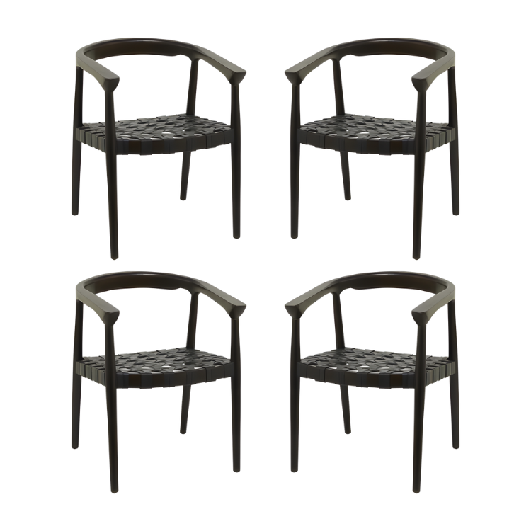 SET DE 4 SILLAS - Madera TECA