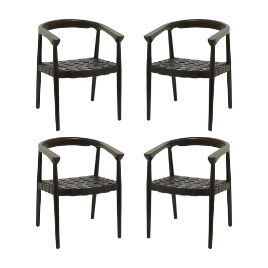 SET DE 4 SILLAS - Madera TECA