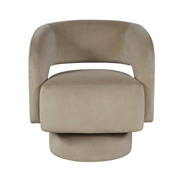 Silla Giratoria LAURIE Taupe
