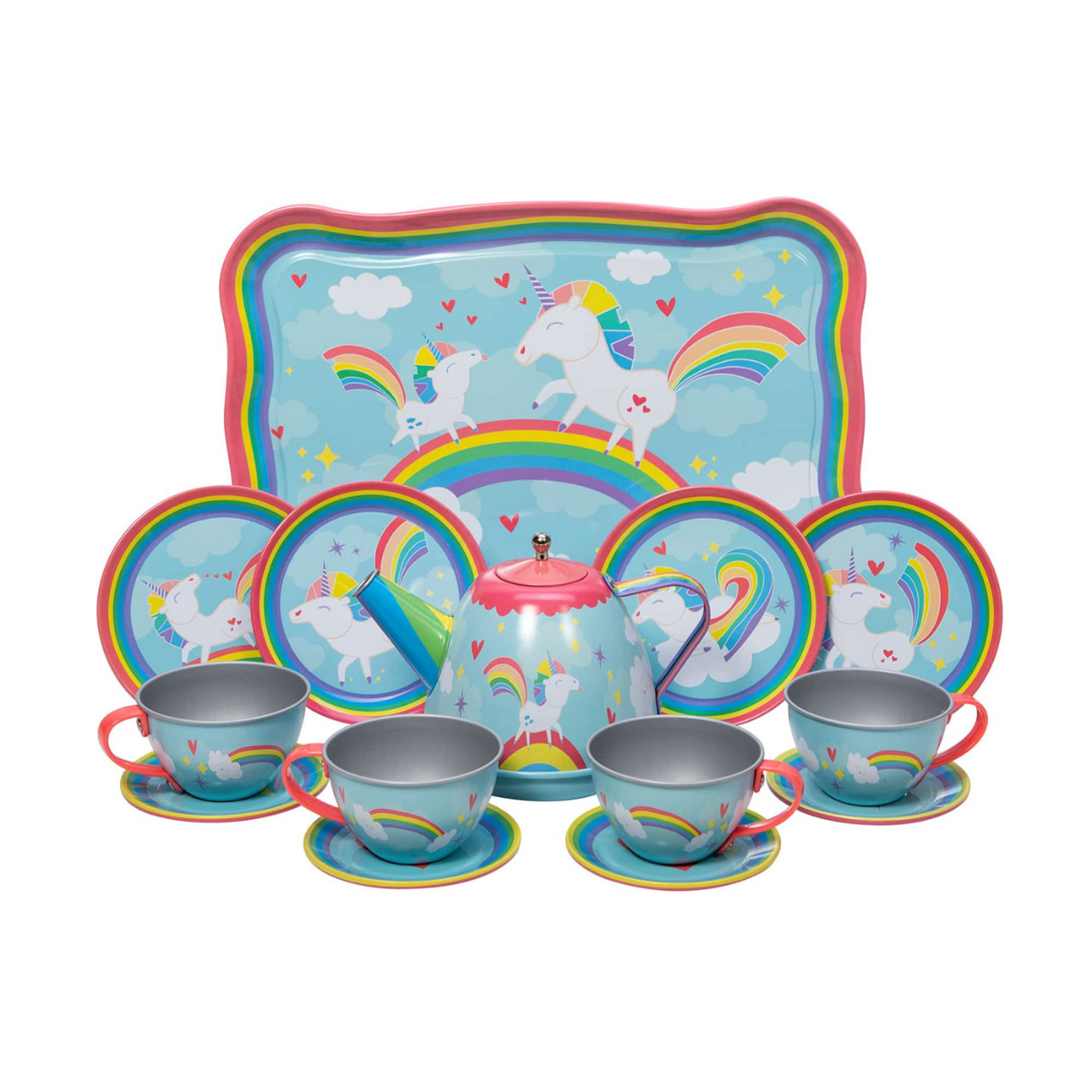 Unicorn Tin Tea Set