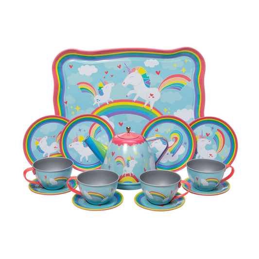 Unicorn Tin Tea Set