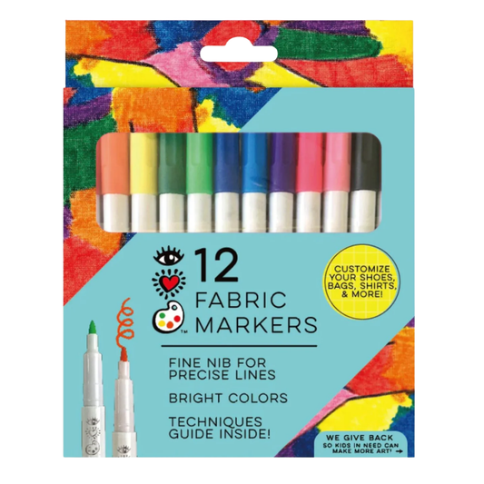 12 Fabric Markers