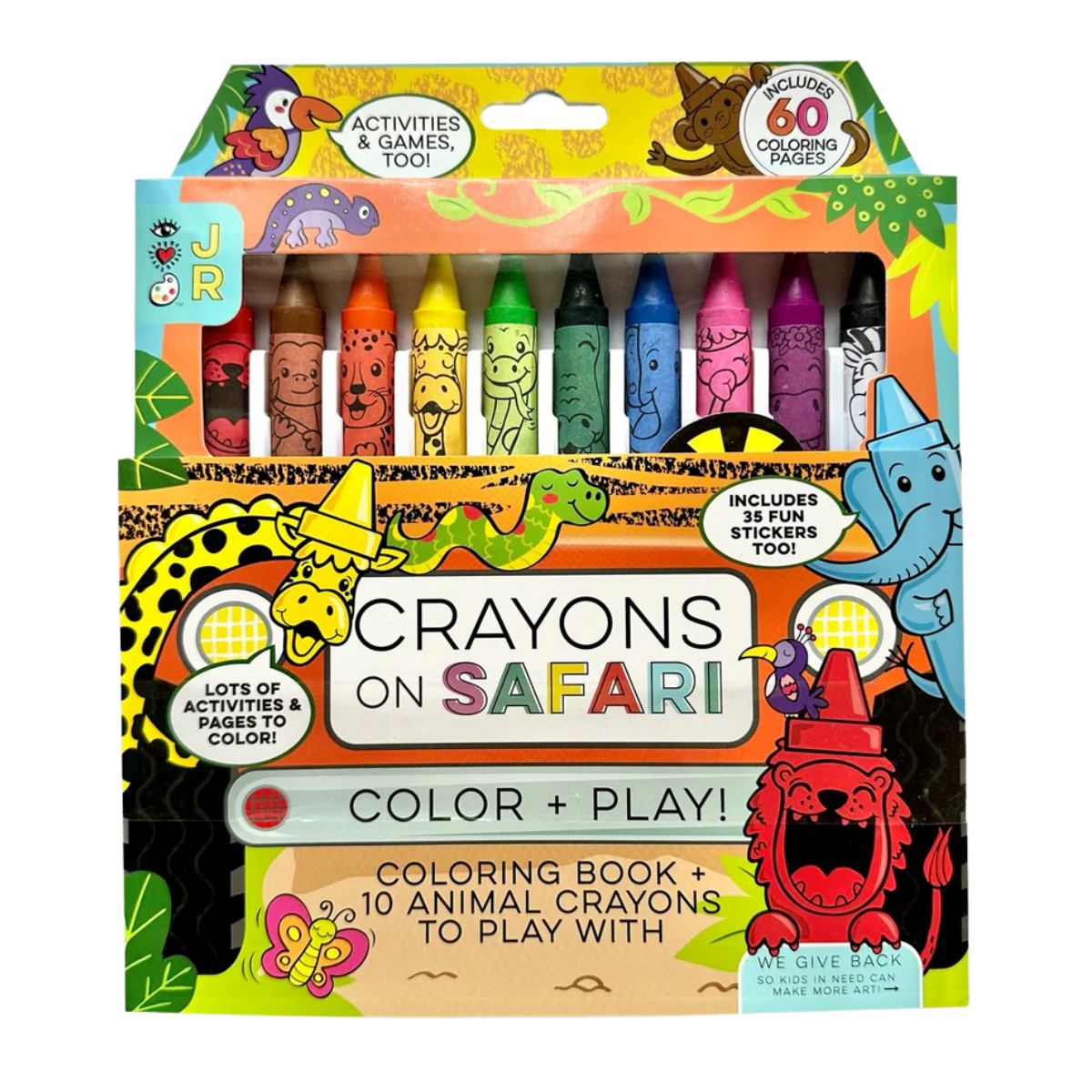10 Crayons on Safari