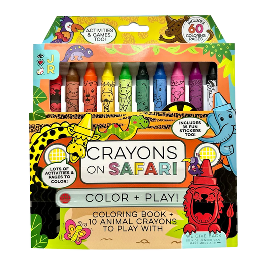 10 Crayons on Safari