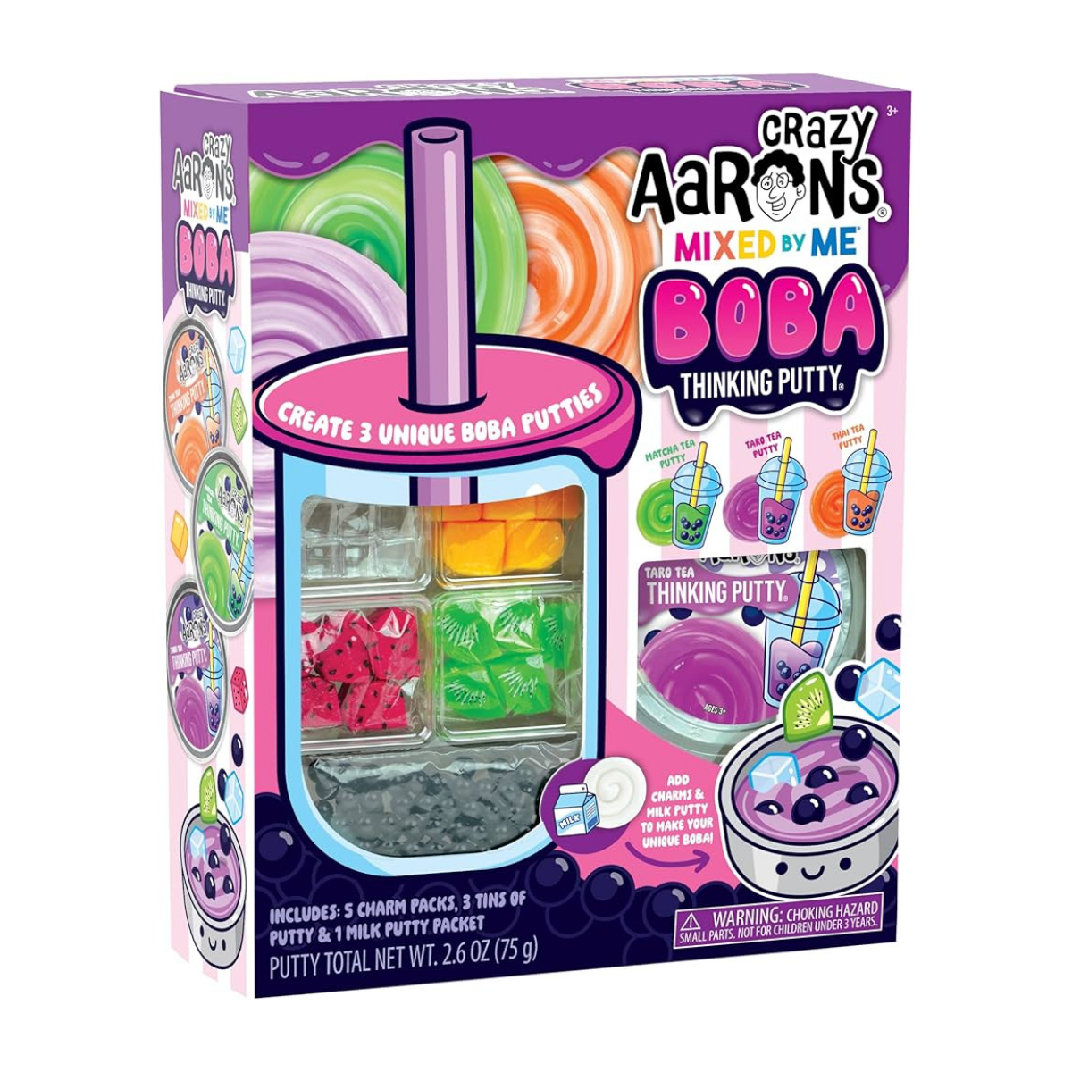 Set de 3 - Mixed by me boba thinking putty