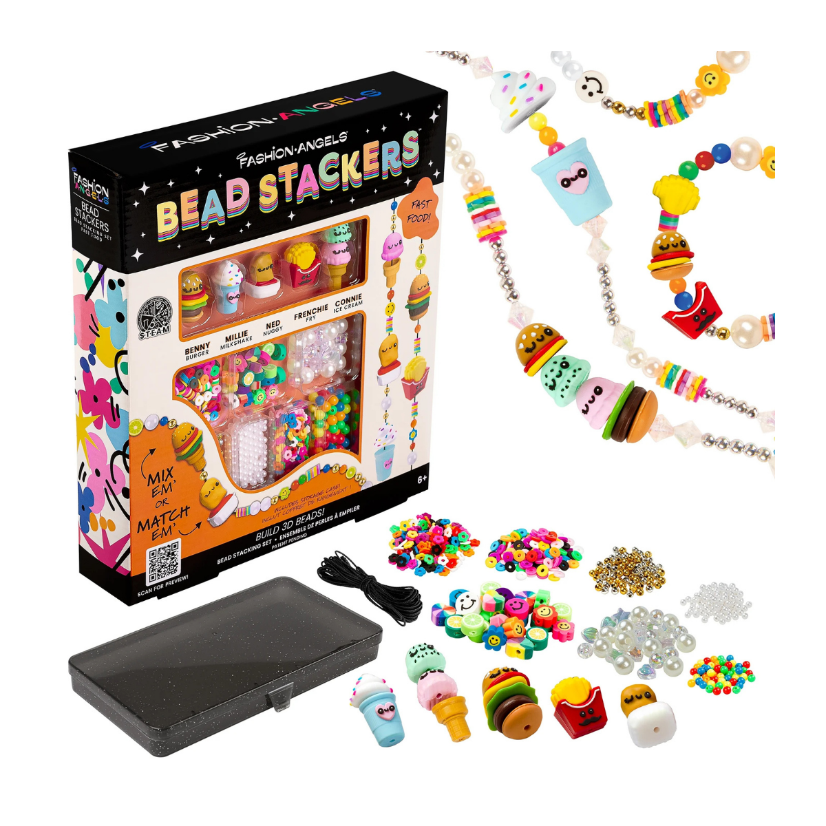 Bead stackers fast foods